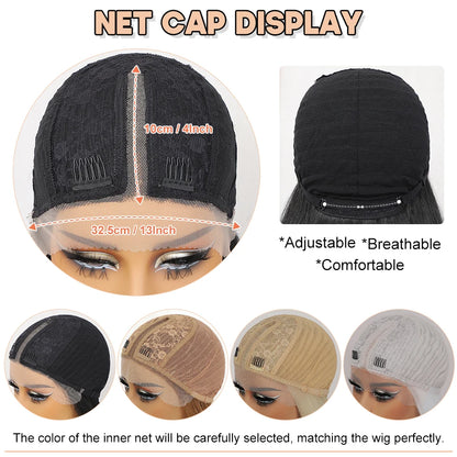 40 Inch Synthetic Lace Front Wigs For African Women T Part Lace High Temperature Fiber Straight Lace Wigs For Afro Female