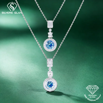 TY 5CT DColor Moissanite 925 Sterling Silver Pendant Necklace Fine Jewelry Necklace Women Fashion Accessories For Party Wedding