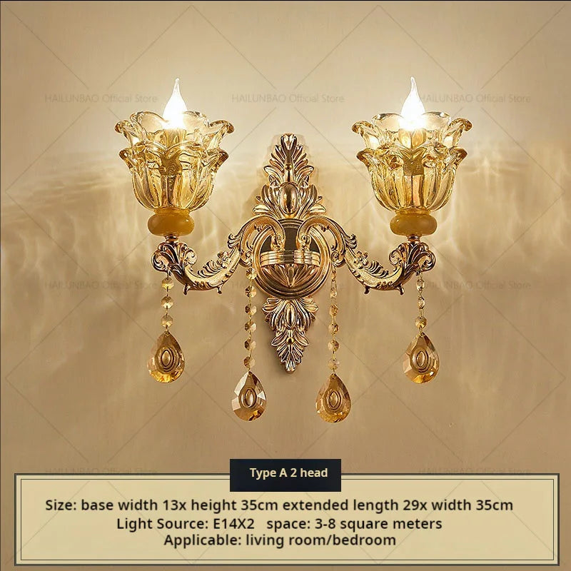 Postmodern Chandelier Living Room Lights European Dining Room Bedroom Home Master Luxury Atmospheric Lamps Villa Crystal Lamps