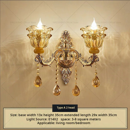 Postmodern Chandelier Living Room Lights European Dining Room Bedroom Home Master Luxury Atmospheric Lamps Villa Crystal Lamps