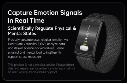 LIGE 2026 ECG+PPG Nursing Grade Smart Bracelet HRV Body Fat BMI Blood Pressure Body Temperature Men Women Health Sports Watches