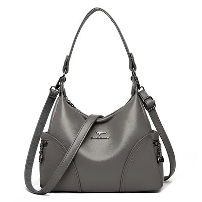 The New Style Bag Leather Luxury Handbags Women Bag Designer Solid Color Women Shoulder Messenger Bags for Women 2024 Sac A Main