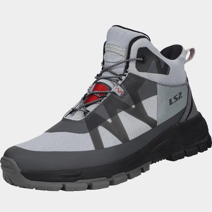 LS2 MBW017 Motorcycle Riding Shoes Men Breathable Anti-slip Motorbike Boots Wear-resistant Off-road Racing Protective Sneakers