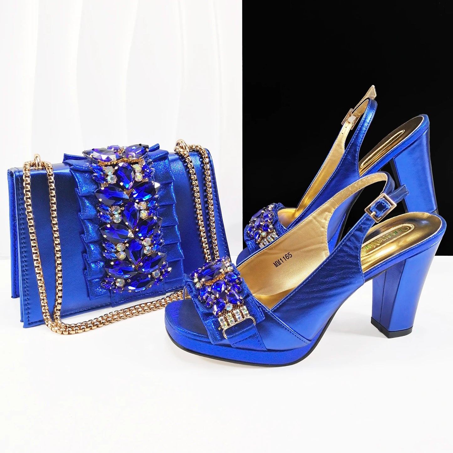 doershow  Lastest Italian Design Fashion Style Ladies Shoes with Matching Bag Set 2025 Nigerian Shoes and Bag Set HFG1-2