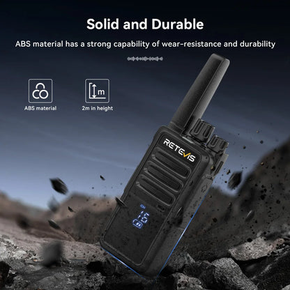 Retevis RT668H Walkie Talkie 10Pcs PMR446 License Free Hidden Screen Long Range Communication Walkie-talkies for Hotel Factory