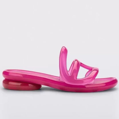 Summer Women's Slippers Adult Girls Wide Width Thick Bottom 2.8cm Heels Ladies Anti-slip Beach Shoe Jelly Beach Shoes