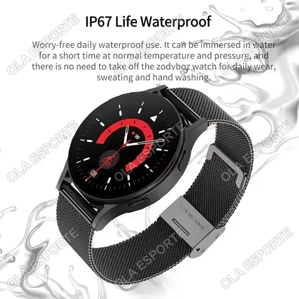 Smart Watch 1.77inch HD AMOLED Screen Bluetooth Call Health Monitor Smartwatch Men Women Fitness Sports Watches For Android IOS