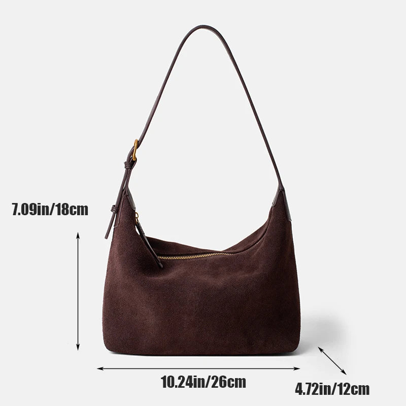 Punk Style Rivet Design Soft Leather Underarm Bags Women Solid Color Casual Shoulder Bag Large Capacity Lady Handbags bolsas