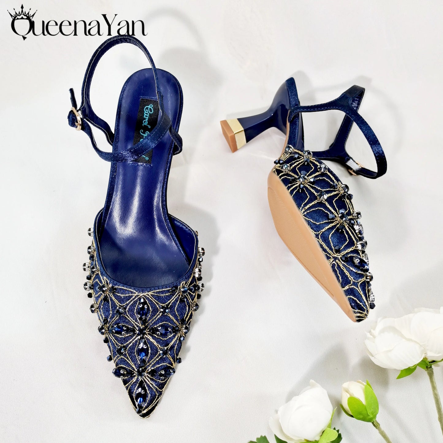 Festive Elegance:Spot Goods High Quality Women's Pumps Fashion Design For Nigeria Wedding Party Ladies Shoes