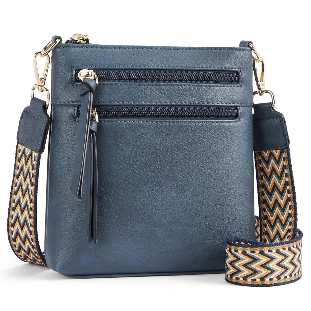 New casual double zipper women's single shoulder crossbody bag retro simple phone bag crossbody bag multifunctional women's bag