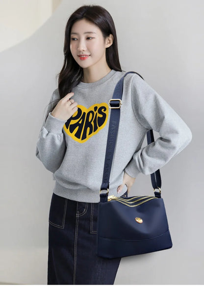 High Quality Women's Waterproof Nylon Multilayer Crossbody Bag Ladies Large Capacity Handbag Purse Female Shoulder Bags 3 Layers