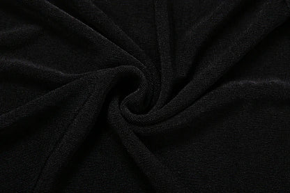Weird Puss Halter Turtleneck Dress Women Velvet Ruched Patchwork Tassel Hem Elegant Sexy Backless Valentine's Day Party Bodycon
