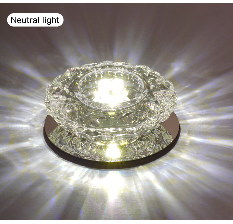 Aisle Flush LED Ceiling Lamp Living Room Crystal Corridor Aisle Lights LED Ceiling Lights Luces Front Techo Balcony Lamp Porch