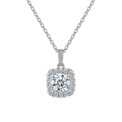 OIYIY Moissanite Necklace for Women 925 Sterling Silver D VVS1 GRA Certified Lab Grown Diamond Pendant Luxury Fine Jewelry Gift