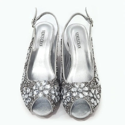 2024 Shoes and Bag for Party Wedding Plus Size Women Shoes 43 High Heels Sexy Ladies Luxery Shoes Women Dress Pumps with Purse