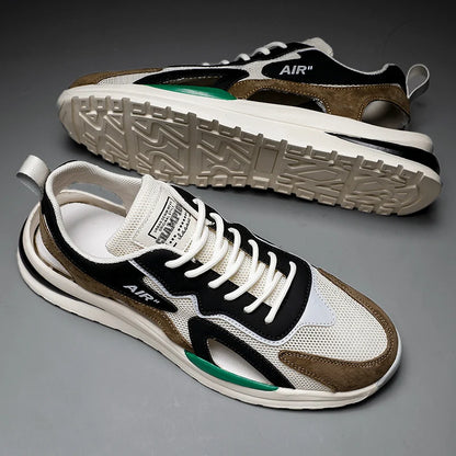 Summer Men Hollow Sandal Sneakers Breathable Mesh Platform Quick-Dry Casual Walking Shoes Non Slip Light Outdoor Beach Trainers