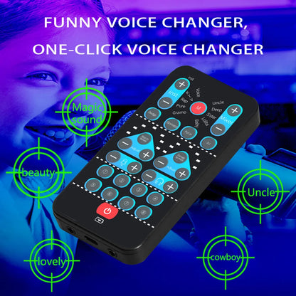M10 Voice Changer Device Karaoke Function Male Female Voice Switch Universal Portable Sound Changer Card Fine Tuning for Live