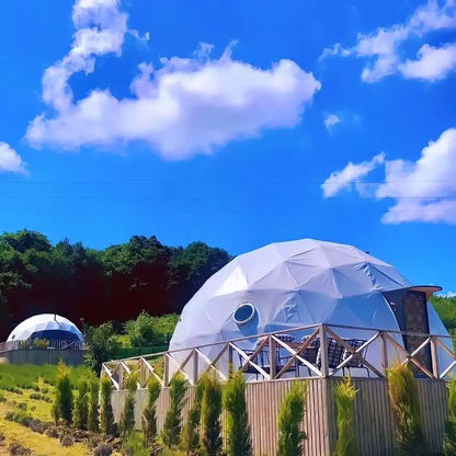 Durable Geodesic Dome Tent PVC Waterproof Glamping Starry House Hemispherical Bubble Igloo Tent Luxury Outdoor Camping