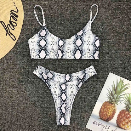 14 Color S - XL Sexy Leopard Bikini Women Swimwear Female Swimsuit Two-Pieces Bikini Set Brazilian Bather Bathing Suit Swim V871