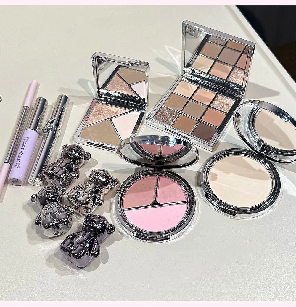 Bear Paradise Full Makeup Set - All-in-One Kit, Long-Lasting Natural Finish for Everyday & Glam Looks