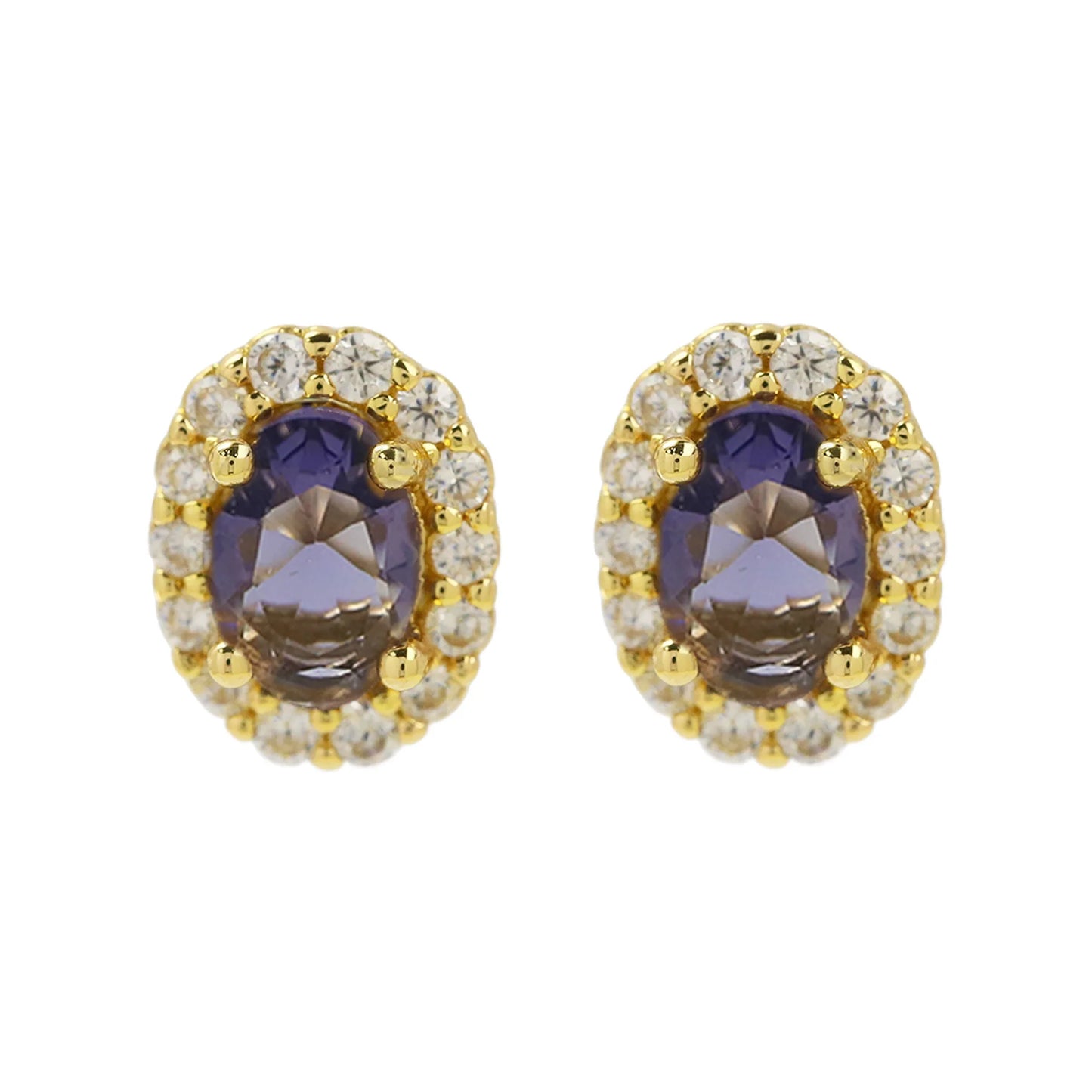Colorful 12 Month Birthstone Rhinestone Stud Earrings For Women Crystal Ladies Fashion Weddings Banquet Jewelry Accessories