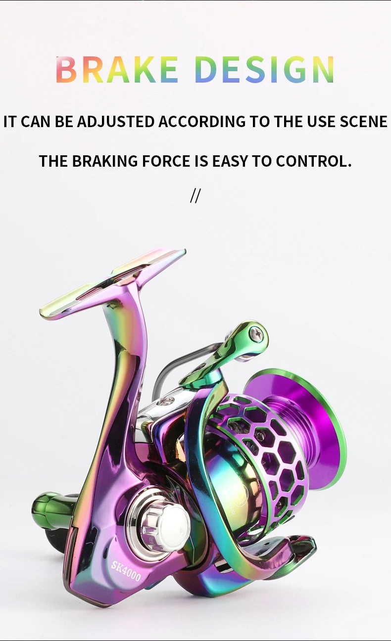 BILLINGS Spinning Reel 22LB Max Drag 14+1BB Ultra Smooth Professional Fishing Reel 5.0:1/4.7:1 Gear Ratio CNC Metal Spool Fishing Reels Wheel For Freshwater Saltwater