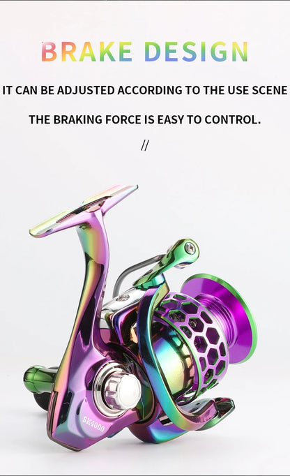 BILLINGS Spinning Reel 22LB Max Drag 14+1BB Ultra Smooth Professional Fishing Reel 5.0:1/4.7:1 Gear Ratio CNC Metal Spool Fishing Reels Wheel For Freshwater Saltwater