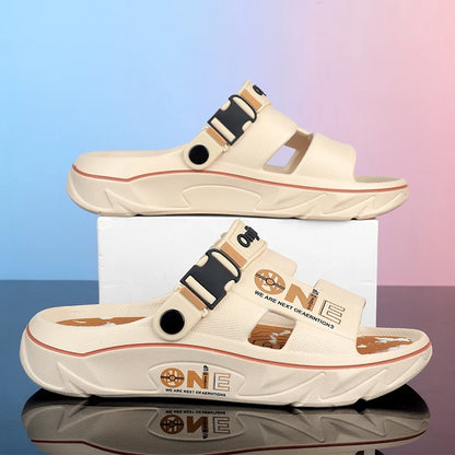 Summer Men's Slippers Outdoor Sandals Beach Comfortable EVA Soft Slides Clogs Casual Garden Shoes Men Women Indoor Home Slippers