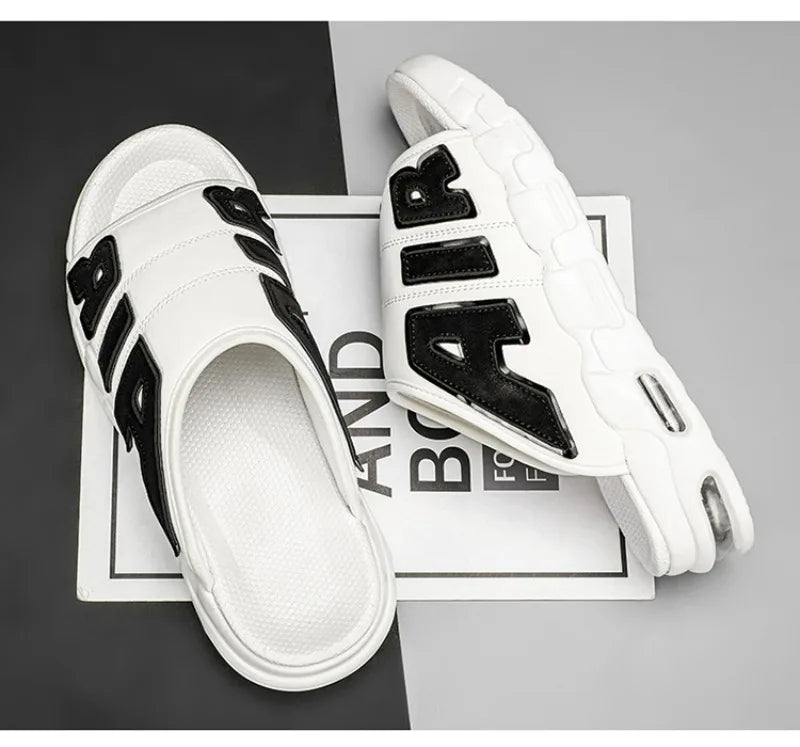 Men's Slippers 2025 Summer Breathable Slippers Large Fashion Platform Casual Shoes for Men New Light Sneakers Zapatos De Hombre