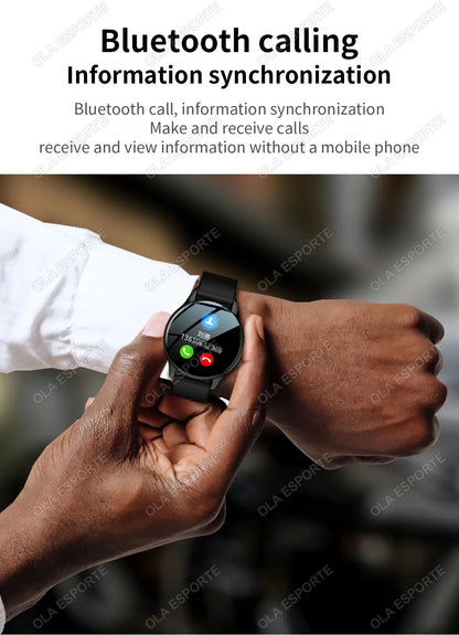 Smart Watch 1.77inch HD AMOLED Screen Bluetooth Call Health Monitor Smartwatch Men Women Fitness Sports Watches For Android IOS