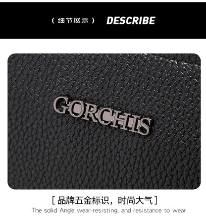 Leather Wallet FL-V1 Men Business Clutch Bag Smart Fingerprint Lock Security Anti Theft Handbag Black Safety Men Wallet сумка 가방