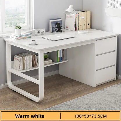 New model Desk Desktop Computer Desk Simple Home Desk Student Bedroom Bookshelf Integrated Writing Desk