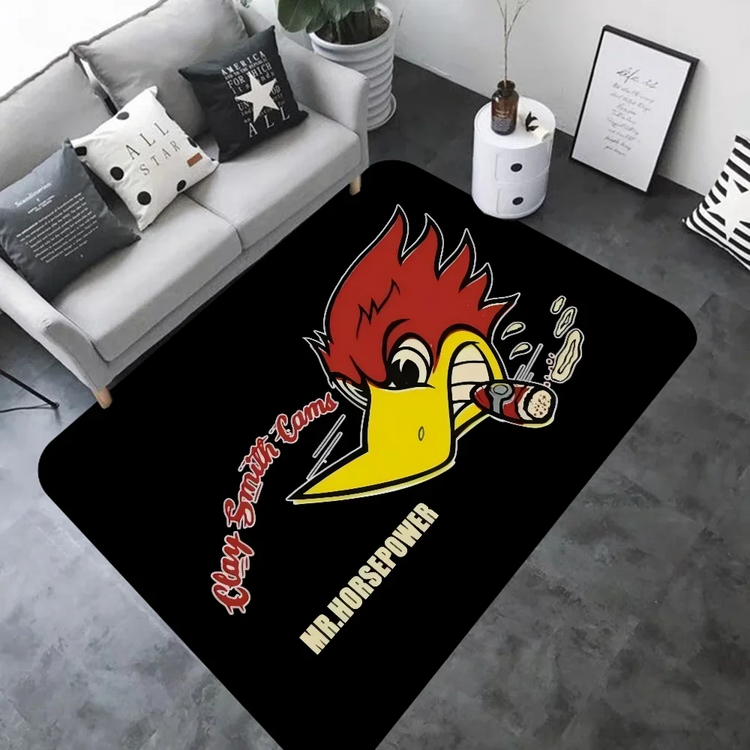Mr H-Horsepower Clay Smith Door Mat Washable Non-Slip Living Room Sofa Chairs Area Mat Kitchen Bedside Area Rugs