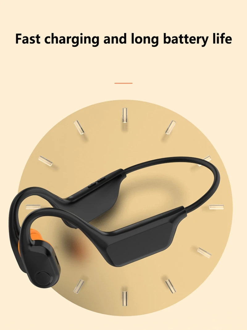 Lenovo Bone Conduction Bluetooth Noise Reduction Waterproof Earphones Open Type Ultra Long Endurance Card Insertion Run Swimming