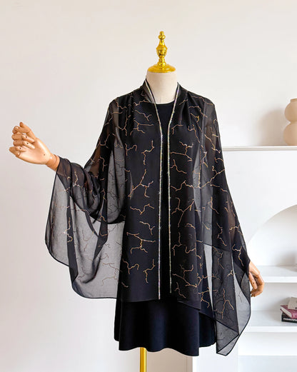 Spring Summer Chiffon Outer Wear Sunscreen Shawl Women Sun Clothing Sun Protection Air-Conditioning Cloak Lace Thin Scarf