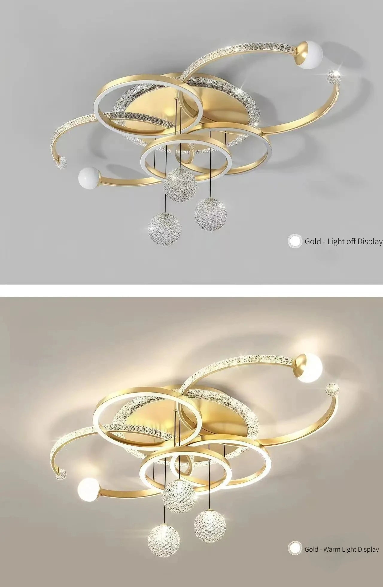 Modern Luxury LED Ceiling Chandeliers Lamps Design Creative Suspension Pendant Lights Home Decor Items Living Room Bedroom Villa