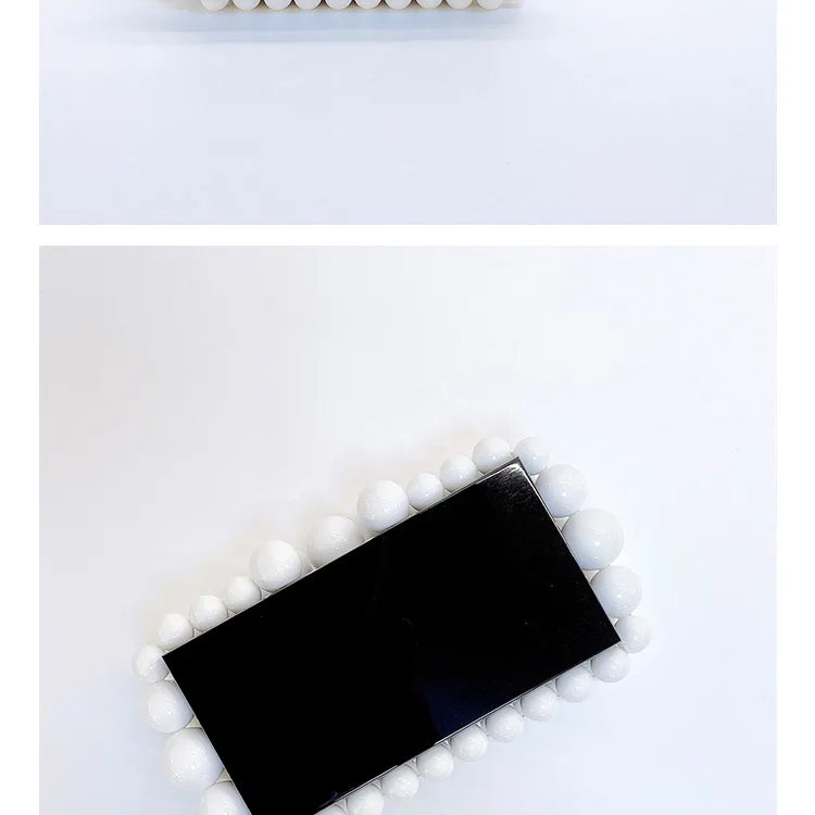 Luxury Design Shoulder Crossbody Bag Fashion New Evening Clutch Bag Ladies Handbag Acrylic Transparent Small Square Bag Female