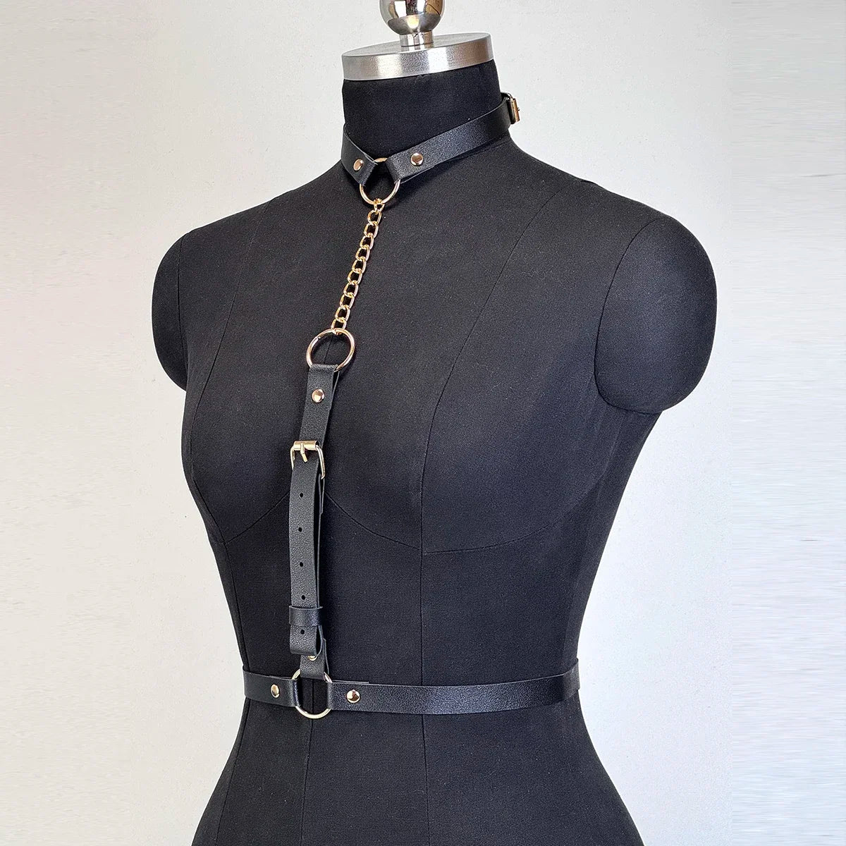 Fashion PU Leather Waist Belt For Women Punk Gothic Chest Harness Belt Harajuku Suspenders Clothing Accessories