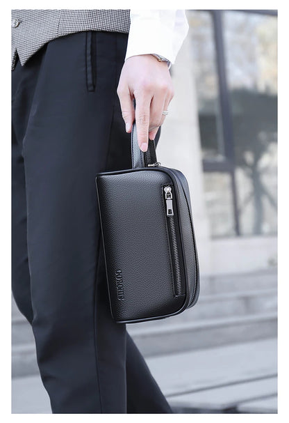 Men's Clutch Bag Fingerprint Lock Anti-theft Large Capacity Clutch Bag Wallet Business Men's Bag