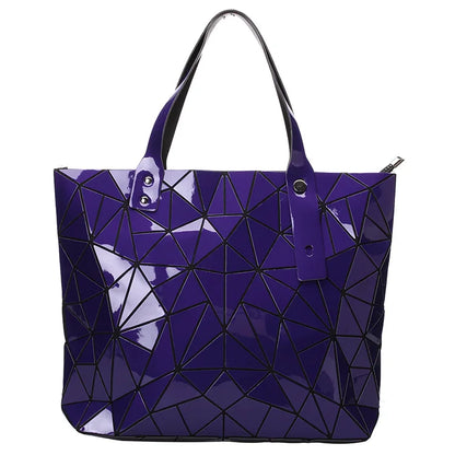 New Silver Handbags Bags For Women 2026 Summer Large Tote Bag Ladies Geometric Messenger Shoulder Bag Beach Luxury Designer