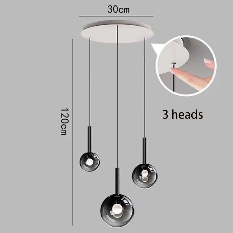 Modern home decor led lights pendant light lamps forstaircase Chandeliers for living room hanging light indoor lighting