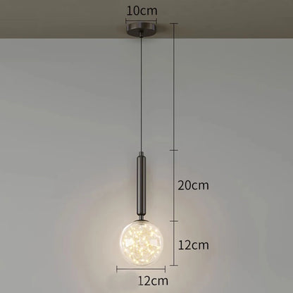 1 PC Modern Home Decor LED Lights Bedroom Lamp Bedside Pendant Light Lamps LED Chandeliers Hanging Light Indoor Lighting