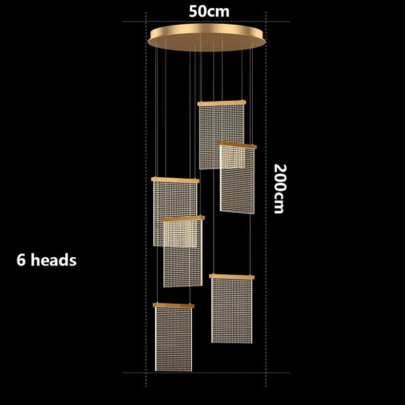 Modern home decor led lights pendant light lamps forstaircase Chandeliers for living room hanging light indoor lighting
