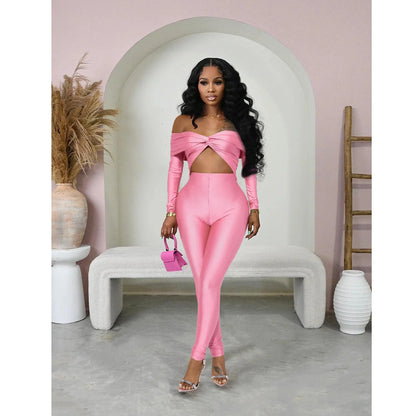 FAGADOER Sexy Hollow Out Bodycon Jumpsuit Woman Solid Color Off Showlder Backless Rompers Female Streetwear Overalls 2025 New