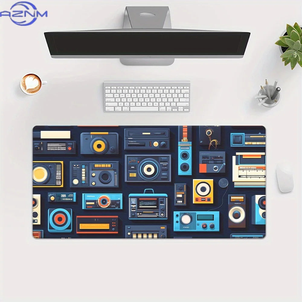 1pc, Cool Tape, , Sound, Cartoon Style, HD Printed Pad for Desk, Multi Functional XXL Mousepad, Keyboard Gaming Mouse Mats, Offi