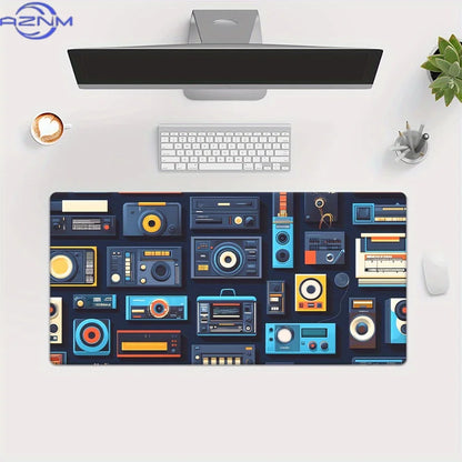 1pc, Cool Tape, , Sound, Cartoon Style, HD Printed Pad for Desk, Multi Functional XXL Mousepad, Keyboard Gaming Mouse Mats, Offi