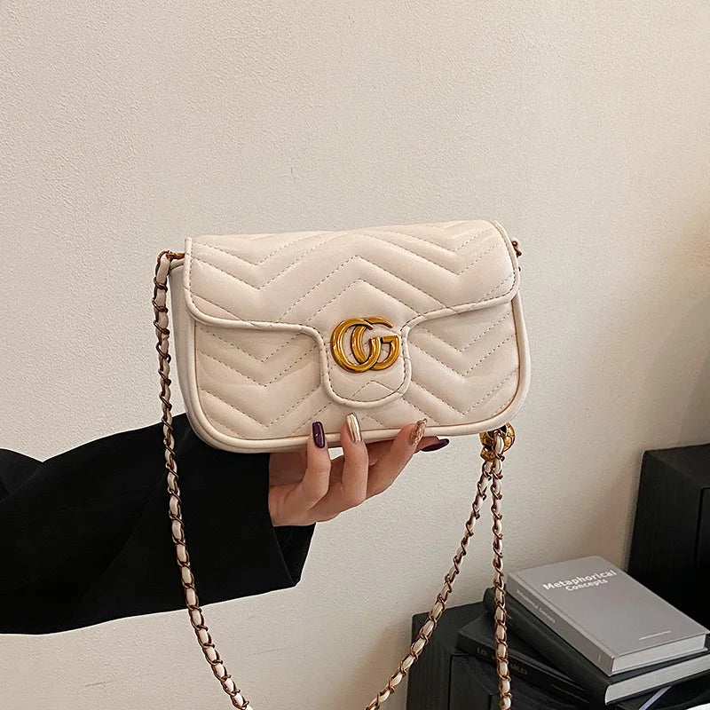 2026 Light Luxury Fashion Women'S  Shoulder Crossbody Bag Niche New Underarm Bag Fashionable Chain Bag Handbag Bag For Women