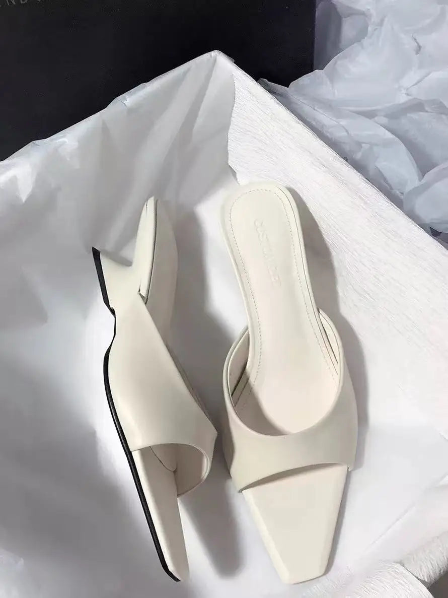 Elegant Women's Slippers Heeled Designer Shoes Woman Sandals Luxury Party Flip Flops Fashion Dress Walking Mujer De Sandalias