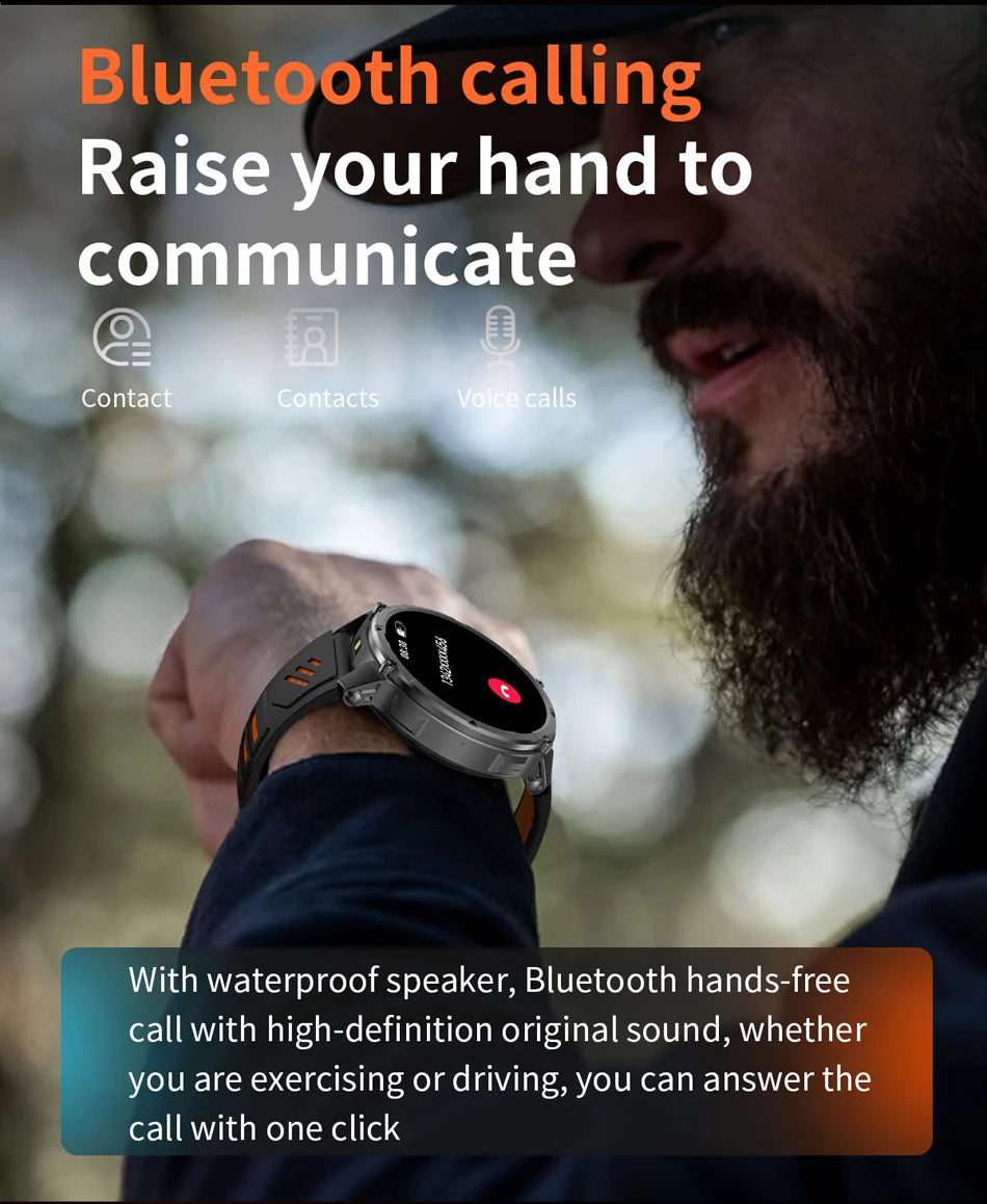 2026 New T-Rex3 Pro 1100mAh Battery Smart Watch GPS path 5ATM Waterproof Sports Run tracker Outdoors Compass Military Smartwatch
