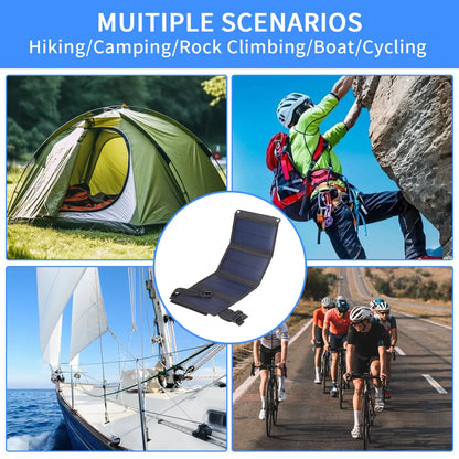 Foldable Solar Panel 20W 50W 60W Portable Solar Panels Charger USB 5V DC Full Time Power Solar Panel Mobile Power Supply